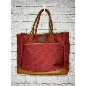 Jessica Simpson Breton pop weekender tote.